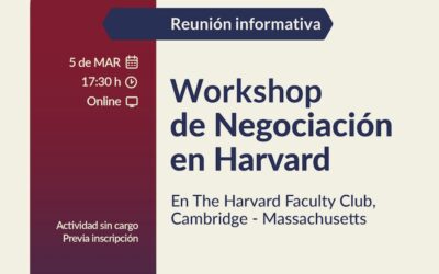 Reunión Informativa | Workshop de Negociación en Harvard